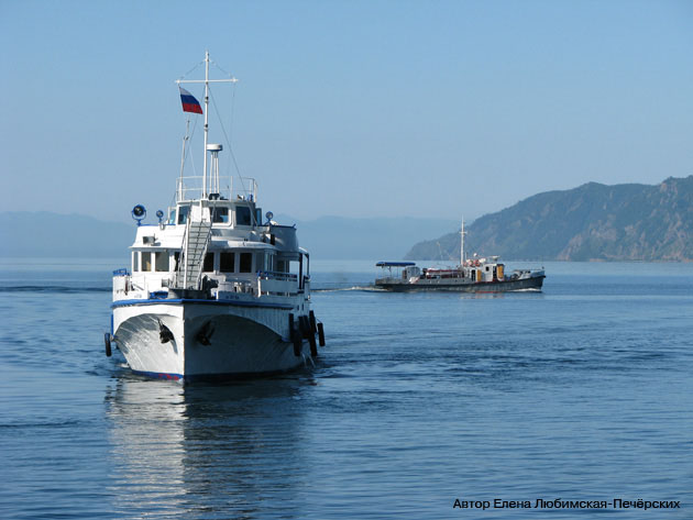 The Circumbaikal Railway Between Listvyanka and the port of Baikal ferry runs